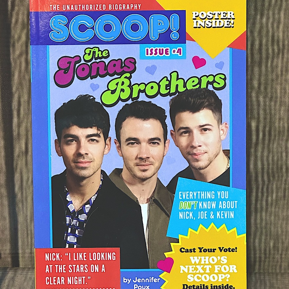 New Scoop! Issue #4 The Jonas Brothers  Paperback Book